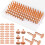 154Pcs Copper Rivets for Leather,Smooth Leather 4
