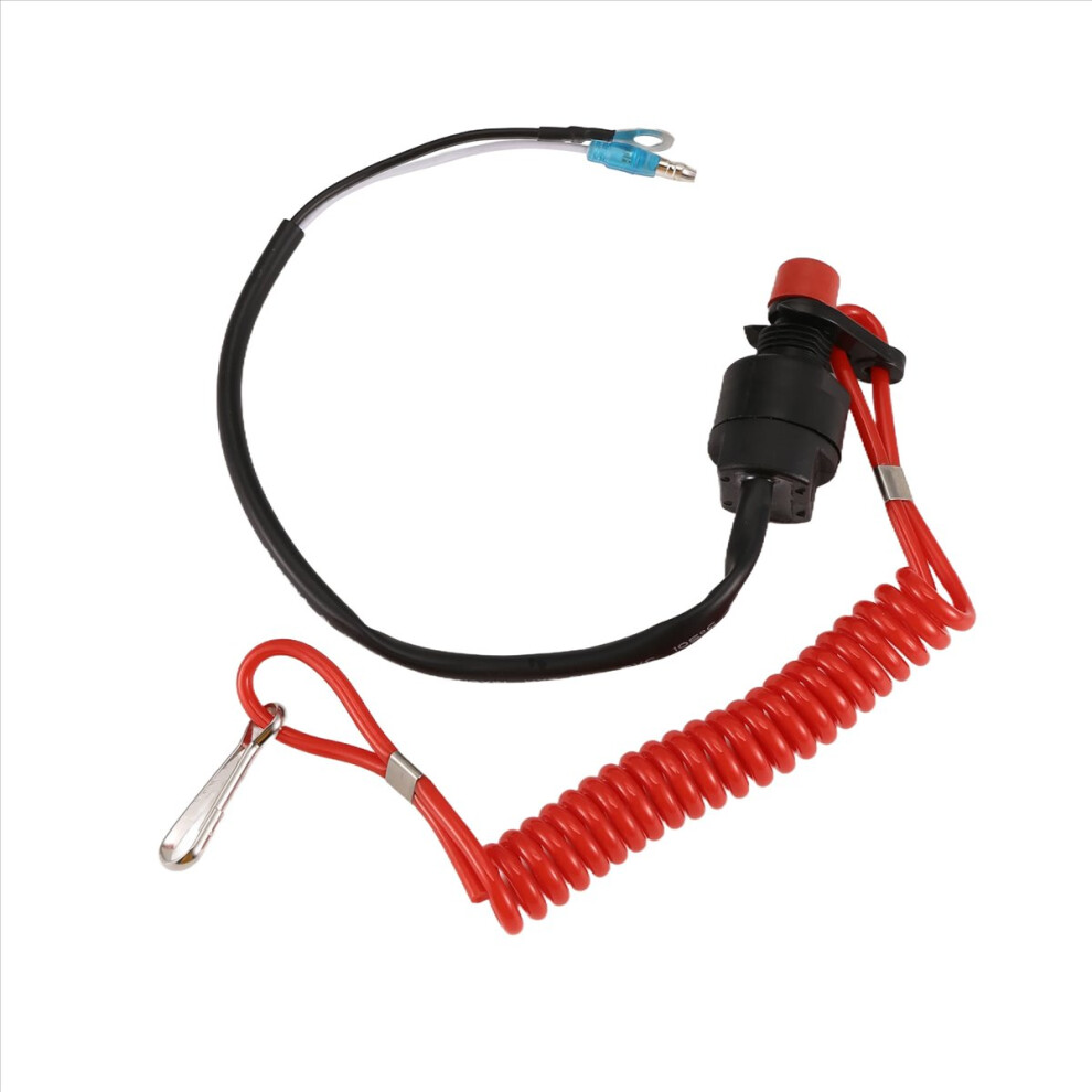 Boat Motor Emergency Kill Stop Switch For With Safety Tether 4854174652987