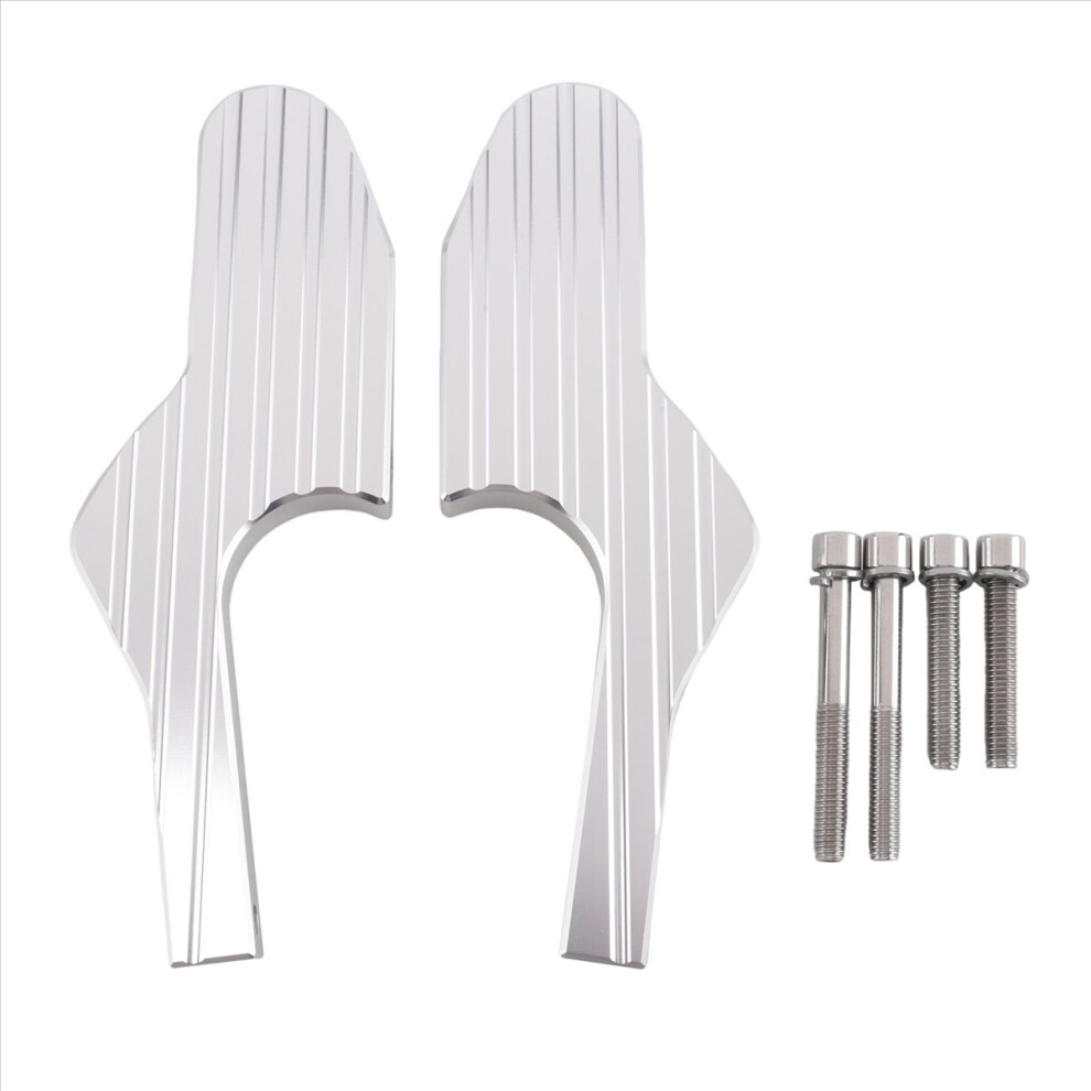 Scooter Foot Rests Passenger Pegs Extensions Extended Footpegs Silver 4854174652857