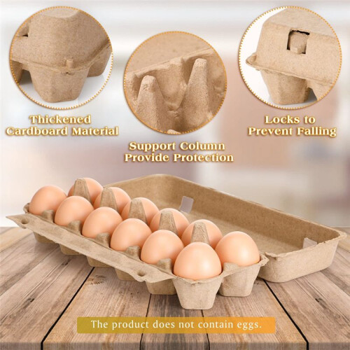 20 stuks kartonnen eierdozen lege papierpulpcontainer lege lade 2