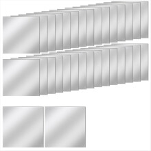 30 PCS Acrylic Mini Mirror Tiles Self Adhesive,for Crafts 10x10cm