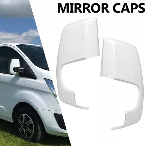 Car Side Wing Mirror Cover For Transit Custom 2014-2020 White 2