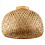 Bamboo Wicker Rattan Light Fixture Flush Mount Ceiling Lamp,30X18cm 3