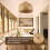Bamboo Wicker Rattan Light Fixture Flush Mount Ceiling Lamp,30X18cm 7