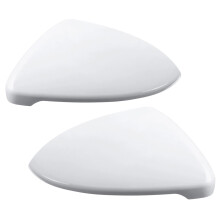 2X for - Golf 7 MK7 Front White Rearview Side Wing Mirror Cap Cover