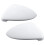 2X for - Golf 7 MK7 Front White Rearview Side Wing Mirror Cap Cover 1