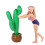 2 stuks opblaasbare cactus-kokospalm 3