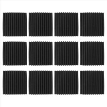 Zelfklevende akoestische panelen, geluidsisolerende schuimpanelen (zwart)