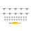 10 Pcs 29mm Fingerboard Trucks Finger Skateboard Deck with Nuts 4