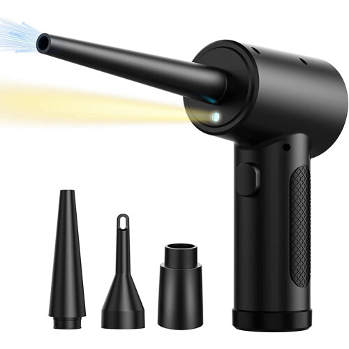 Cordless Air Duster,Multi-Use Portable Replaces Compressed Cans B