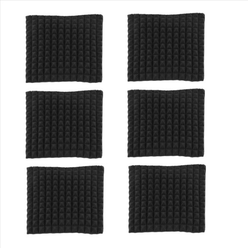 6 stuks akoestische panelen, schuimplaat, studiogeluidsabsorberende wigtegels