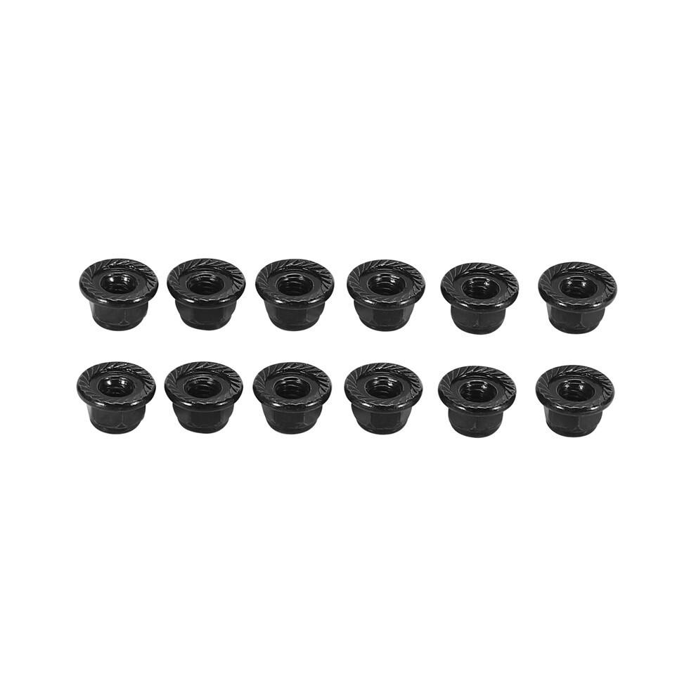 12Pcs Metal 4Mm Wheel Lock Nuts For 1/10 Rc Crawler Car, Black 4854174636284
