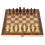 Wooden Foldable 3 in 1 Chess Backgammon Board Folding 39x39cm 6