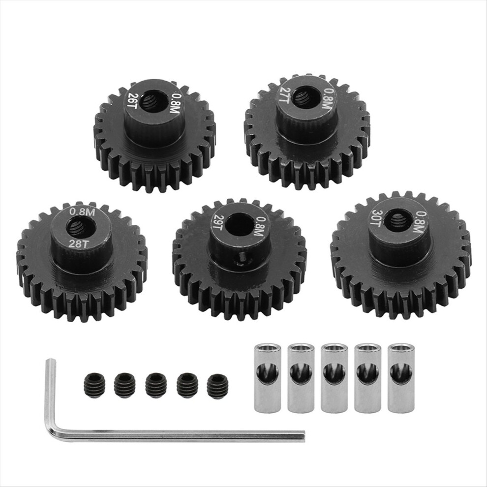 0.8M Motor Gear Set for 1/10 RC Rigs Crawler 26T+27T+28T+29T+30T-image-OPC-PMGST6W-NEW