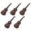 Bruine kindergitaar Ukelele beginnersinstrument 3