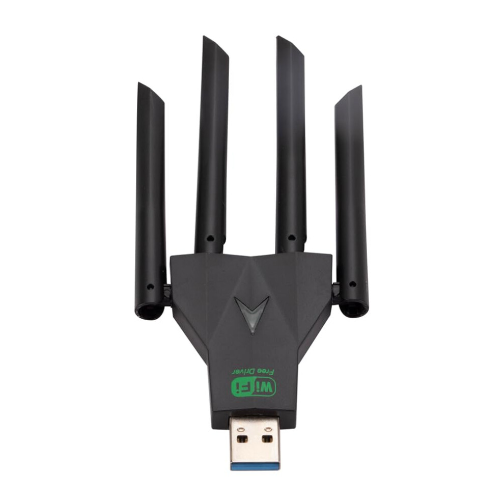 1300Mbps Wireless Network Card Dual Band 4-Antenna 2.4/5.8Ghz Usb 3.0 Wifi Adapter For Pc And Laptop 9084446643367