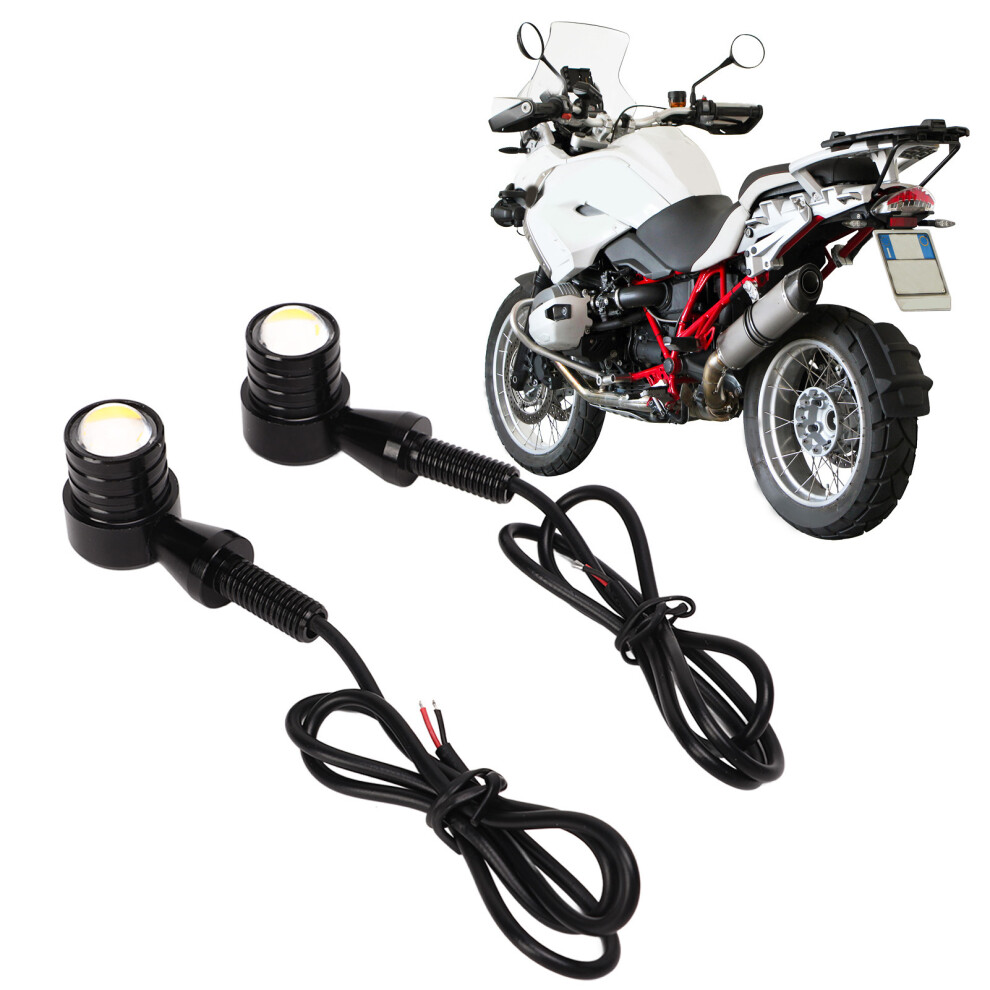 Led Motorcycle Turn Signal Lights 12V Universal M8 Amber/Yellow 7901356224436