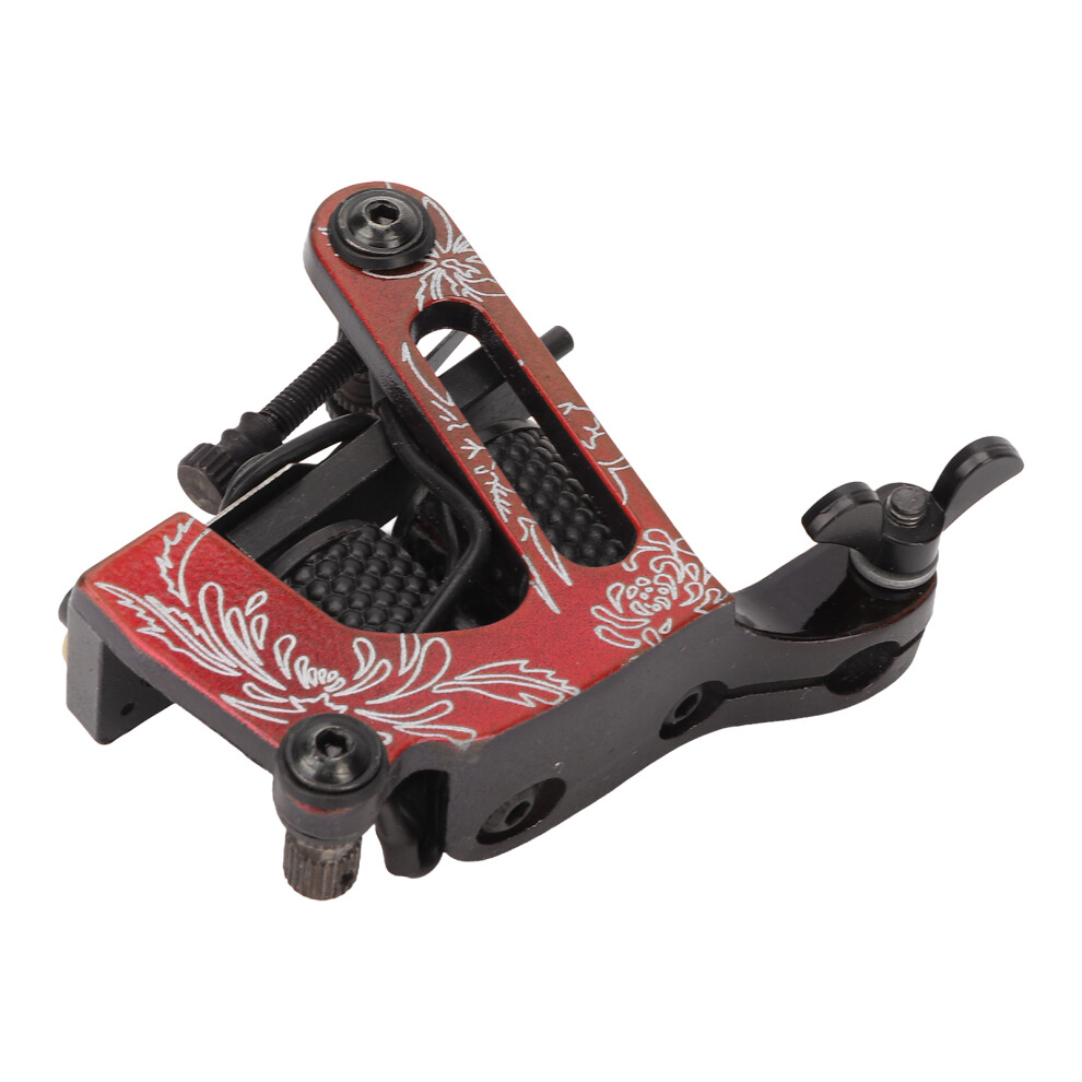 Red Alloy Coil Tattoo Machine Novice 10 Wraps Liner/Shader