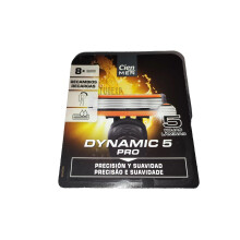 8 x Dynamic 5 Pro - 5 Blade Razor Refills Cien Men Lubricated Strip Vegan