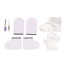 Transparent Wax Brush & Disposable Covers: Complete Spa Set