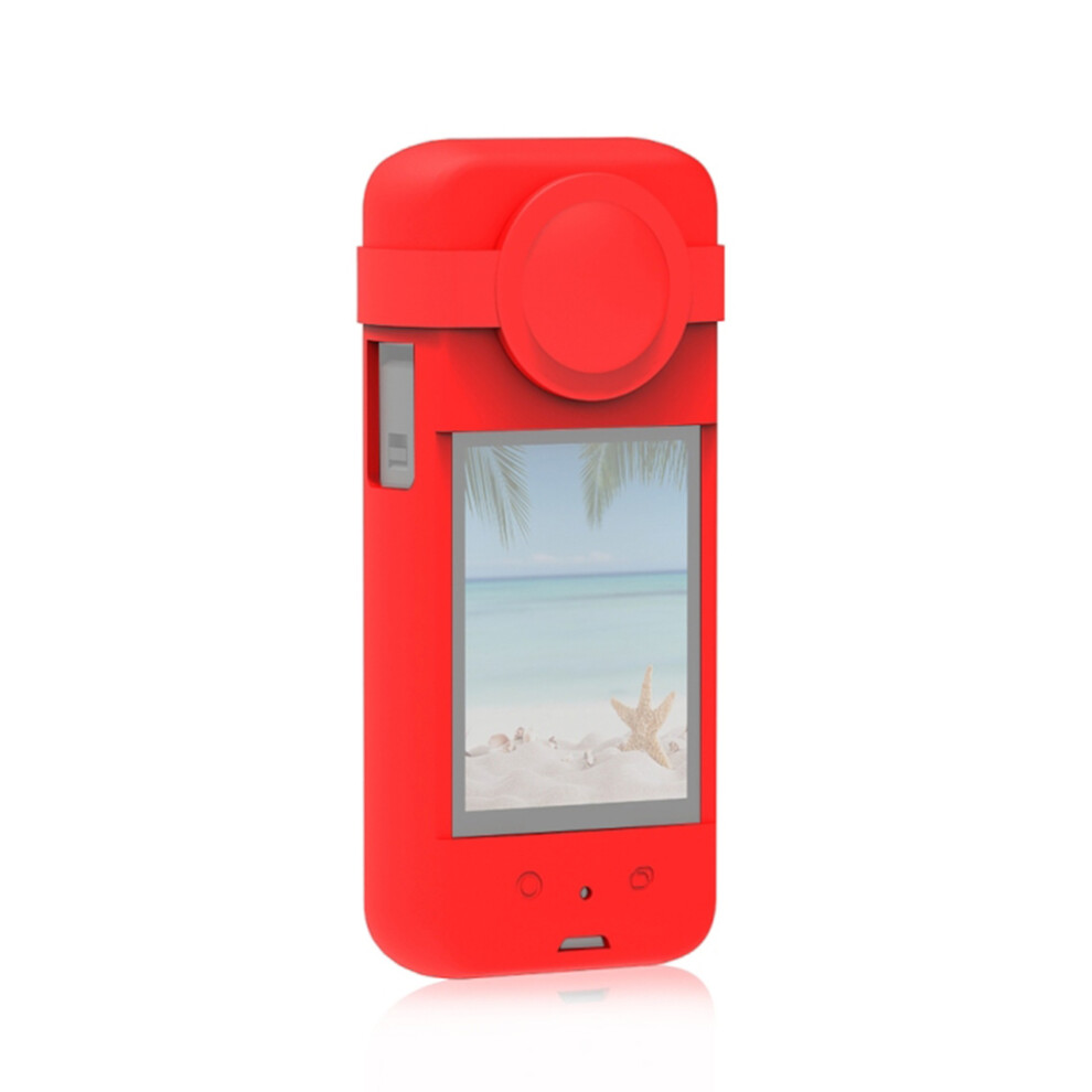 Silicone Protective Case With Lens Cap For Insta360 X3 Camera - Shockproof & Lightweight 8481356226283