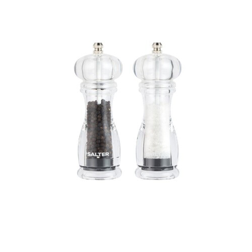 Salter Salter Salt Pepper Grinder Mill Set Contemporary Adjustable Ceramic Grinder