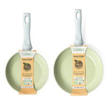 Salter Earth Frying Pan 2 Piece Set NonStick Induction Safe 2024 cm Green