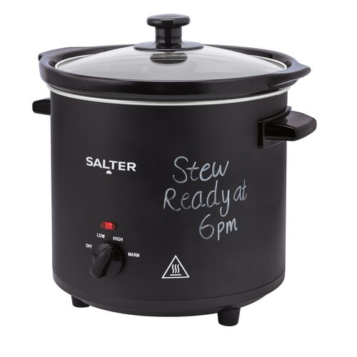 Salter Salter Chalkboard Slow Cooker 3.5L Keep Warm Function 3 Heat Setting Family Size