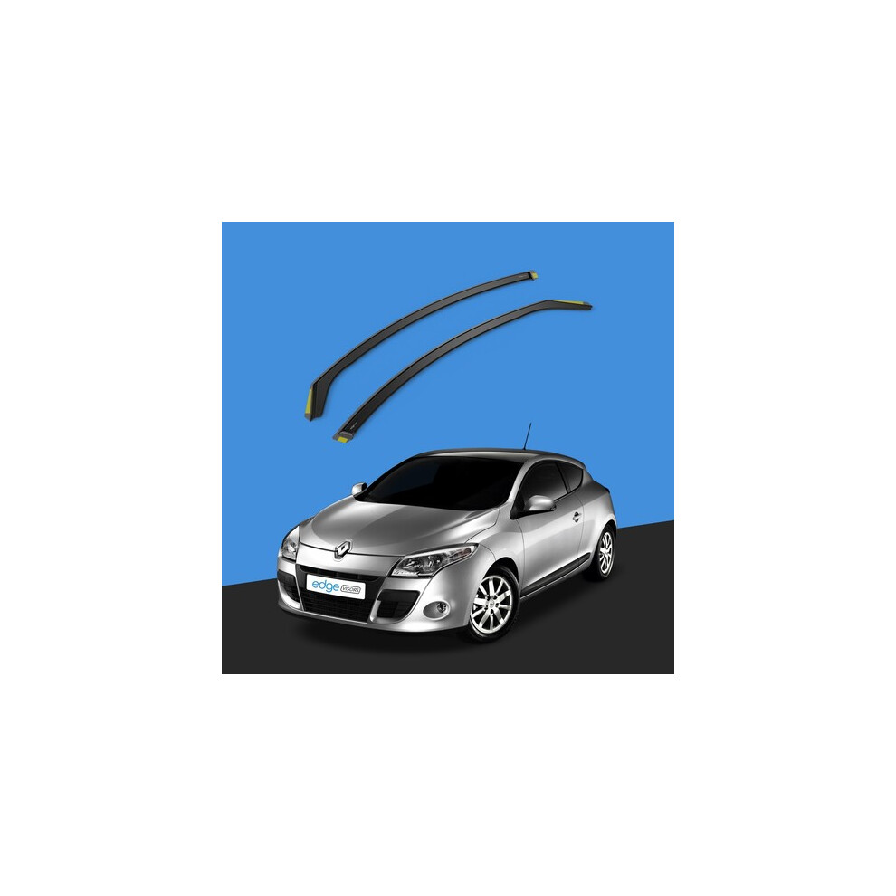Renault Megane Mk3 20092015 3 Door Hatchback Wind Deflectors 2Pc Tinted 73377658