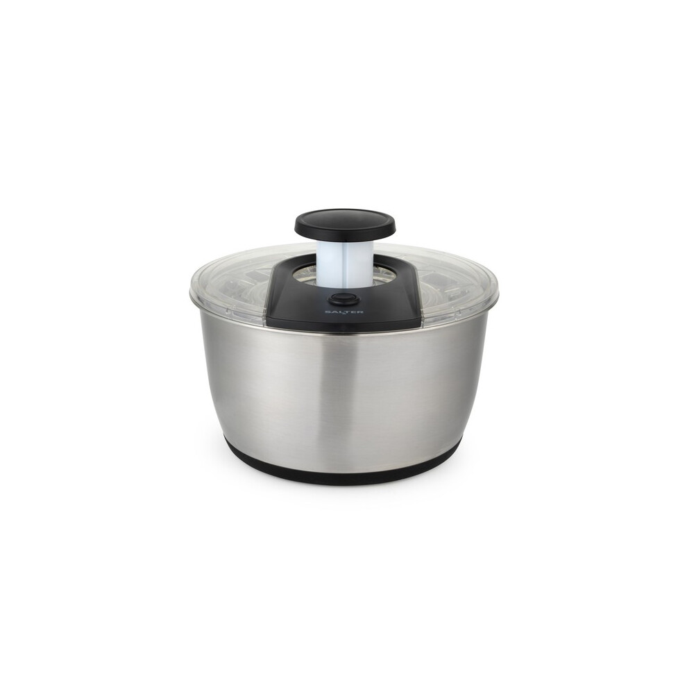 Salter Expert Salad Spinner – 6L Bowl Wash Dry Serve Store Nonslip Base