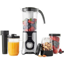 Emperial Food Blender 4 in 1 Smoothie Maker Fruit Juicer Coffee Grinder Silver