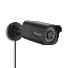 Reolink 4K IP PoE Camera Outdoor CCTV, Smart Human/Vehicle Detection, Timelapse, Up to 512GB microSD Card Slot for 24/7 Recording, RLC-810A Black