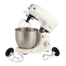 Salter Retro Cream Stand Mixer 5L Bowl 1300W 8 Speeds Dough Hook Whisk