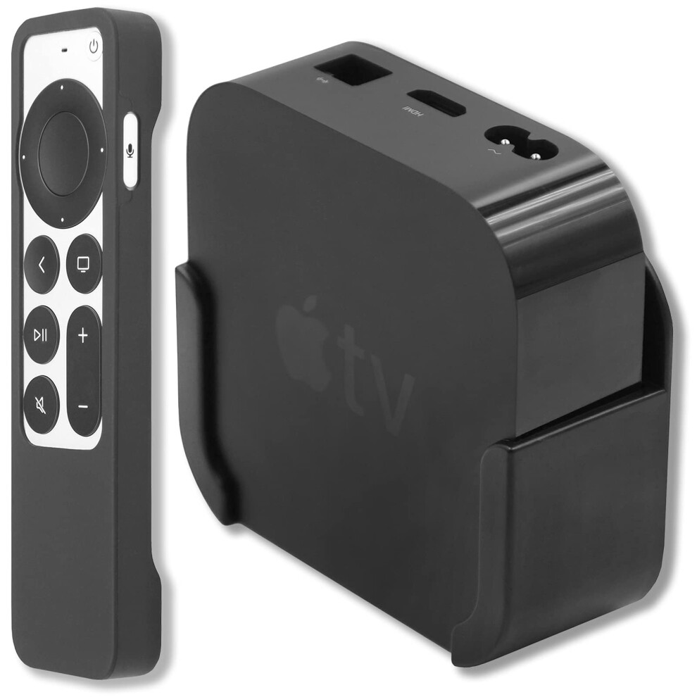 Photos - Mount/Stand Pinowu Wall Mount Bracket Holder Compatible with Apple TV 4K / HD, TV Mount with Wrist Strap and Siri Remote Protective Case