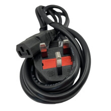 Multibao 1.5M/1.8M 3 Pin UK Plug Kettle Lead 13A Power Cable to C13 Cable Cord For TV, PC, Monitor, Plug, Printers Power Cord (1.8M)