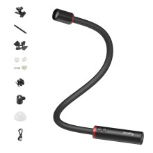 SMALLRIG RM 03 Macro Photography LED Light, Adjustable Beam Angle, 5 Colors CRI 95 TLCI 92, Macro Arm Light for Camera with Cold Shoe Adapter, Clamp,