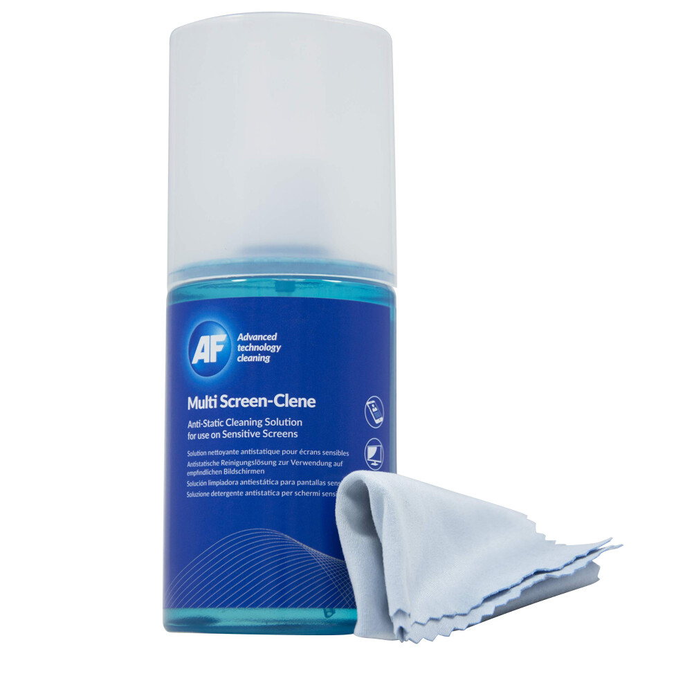 Af Multi-Screen Clene- Screen Cleaning Pump Spray With Micro Fibre Cloth - 200Ml For Mobile Phones, Tv's, Laptops, Monitors, Led, Lcd, Plasma & Table 90245930