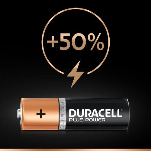 Duracell Duracell Plus Power Type AA Alkaline Batteries, Pack of 4 2