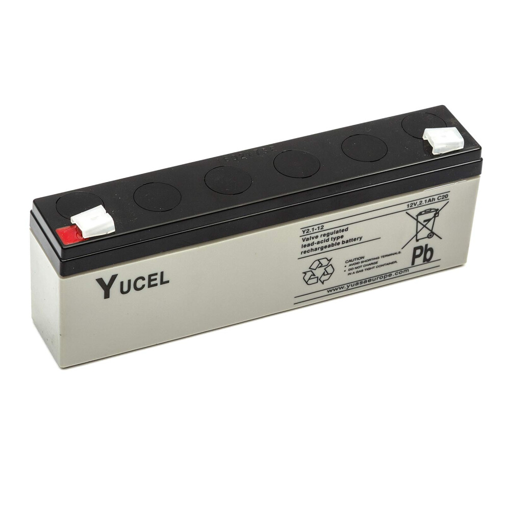 Yucel/Yuasa Y2.1-12 Sealed Lead Acid Battery 12V 2.1Ah Fire Alarm Panel Back Up 73776376