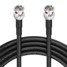 Superbat 3G/6G/12G SDI Cable 5m BNC Male to Male Belden 1694A(Black) SDI Video Cable 75ohm for HD Camera CCTV Monitor Video Equipment Supports HD-SDI