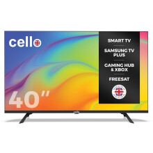 Cello C4025TZ Frameless 40 inch Full HD Large Smart TV Powered by Samsung Tizen Operating System Cloud Gaming without Console - Bluetooth, HDMI, USB