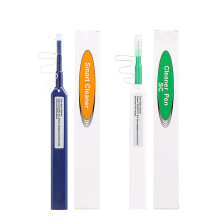 POHOVE 2 pcs Fiber Optic Cleaner,Fiber Optic connectors Cleaning,Fiber Optic Cleaner Pen with 800+ Cleansor Cleaning 1.25mm LC/MU 2.5mm SC/ST/FC One