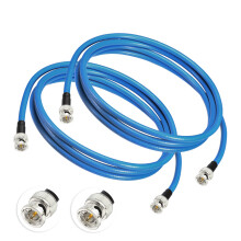 Superbat 3G/6G/12G SDI Cable 60cm,2Pcs BNC Belden 1694A 75ohm Male to Male SDI Video Cable for HD Camera CCTV Monitor Video Equipment Supports HD-SDI