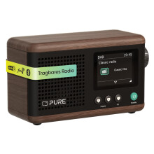 Pure Classic Mini Portable digital radio - DAB+ & FM - Bluetooth 5.3-15 hours battery life - 2 equaliser options - 2.4 inch colour display - Carrying