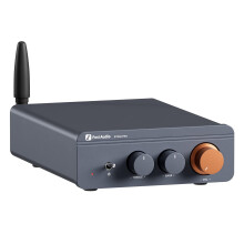 Fosi Audio BT20A Pro Bluetooth Amplifier Hifi, 300W x2 Mini Stereo Amplifier with TPA3255 Chips, Replaceable Op-Amps, Bass and Treble Control, Class