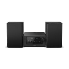 Panasonic SC-PM702EB-K Micro HiFi Compact Stereo System with FM / DAB / DAB + Radio, 80W 2-way Speaker, MP3 & CD Player, Bluetooth, USB, AUX-IN Auto