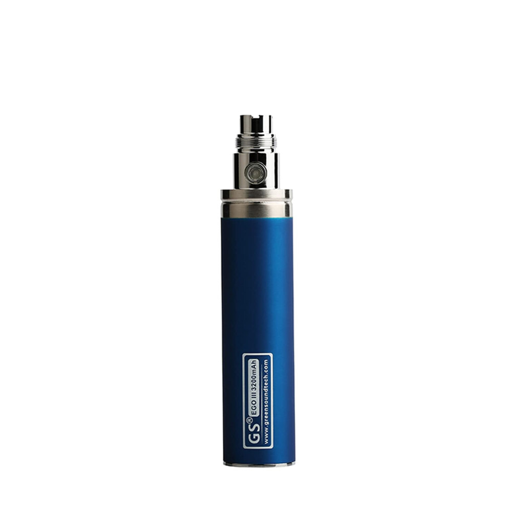 Goldenfoxs Blue Greensound Gs Ego Iii 3200 Mah Quality Battery E Cig Rechargeable Pen Batteries (Blue) No Nicotine Empty Device