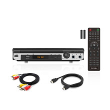 Roxel RDP-S700 Region Free Full HD DVD Player 1080p For TV, Comes With Remote, HDMI & AV Cable, USB & Karaoke Function, Multi region