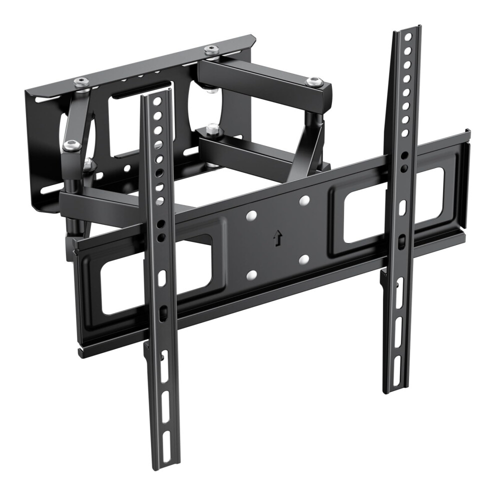 Grifema Gb1006-4 Tv Wall Bracket For 26-65 Inch, Double Arms, Swivel Tilt Extendable Tv Wall Mount, Up To 35Kg, Max Vesa 400X400mm With Spirit Level, 41175255