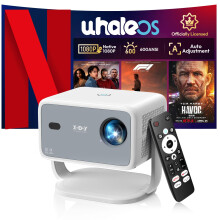 [Netflix Official & Auto Focus/Keystone] Xgody N6 Projector Native 1080P 4K Supported, 700ANSI, 3 Level Brightness, AI Voice Assistance, WiFi 6, Blue